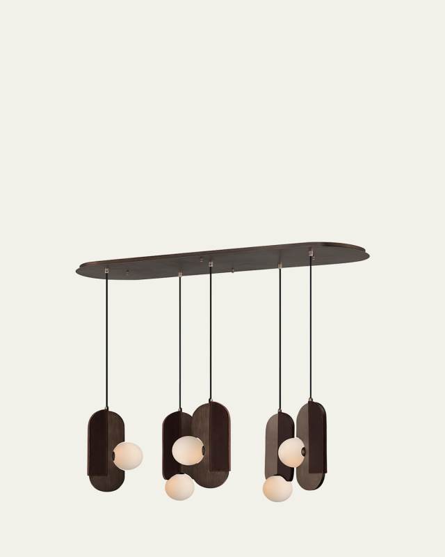 x Nina Magon design from Studio M Stitched 5-Light Pendant